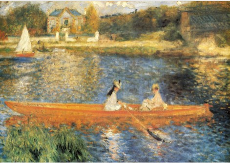 The Seine at Asnieres - Pierre Auguste Renoir Painting